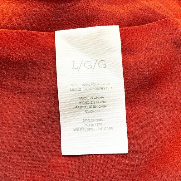 CAbi‎ Cherish Sleeveless Blouse/Tank Top Maroon Red Purple Print - L EUC - Picture 9 of 13